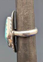 Load image into Gallery viewer, Turquoise 22ct Sterling Silver Ring size 7