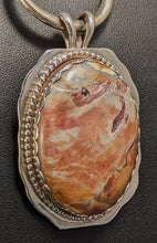 Load image into Gallery viewer, Burnt Orange Agate Sterling Silver Pendant 50 cts