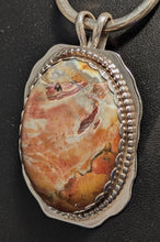 Load image into Gallery viewer, Burnt Orange Agate Sterling Silver Pendant 50 cts