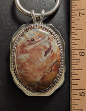 Load image into Gallery viewer, Burnt Orange Agate Sterling Silver Pendant 50 cts