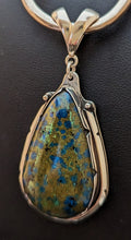 Load image into Gallery viewer, Azurmalachite Sterling Silver Pendant 30 cts