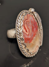 Load image into Gallery viewer, Crazy Lace Agate Sterling Silver Ring size 6