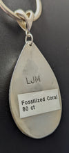 Load image into Gallery viewer, Fossilized Coral-80 cts Sterling Silver Pendant