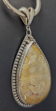 Load image into Gallery viewer, Fossilized Coral-80 cts Sterling Silver Pendant