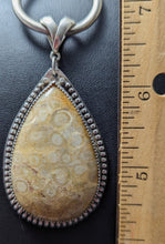 Load image into Gallery viewer, Fossilized Coral-80 cts Sterling Silver Pendant
