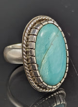 Load image into Gallery viewer, Turquoise Sterling Silver Ring- Nacozari size 8
