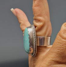 Load image into Gallery viewer, Turquoise Sterling Silver Ring- Nacozari size 8.5