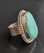 Load image into Gallery viewer, Turquoise Sterling Silver Ring- Nacozari size 8.5