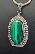 Load image into Gallery viewer, Malachite Sterling Silver Pendant