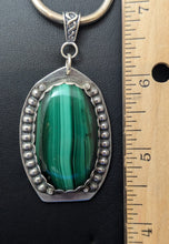 Load image into Gallery viewer, Malachite Sterling Silver Pendant