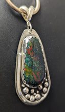 Load image into Gallery viewer, Blood Stone Sterling Silver Pendant