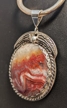 Load image into Gallery viewer, Crazy Lace Red Agate Sterling Silver Pendant
