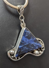 Load image into Gallery viewer, Sodalite Sterling Silver Triangle Pendant
