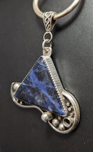 Load image into Gallery viewer, Sodalite Sterling Silver Triangle Pendant