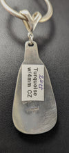 Load image into Gallery viewer, Turquoise Sterling Silver Pendant- 26ct with 4mm Cubic Zirconia