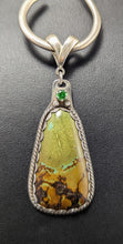 Load image into Gallery viewer, Turquoise Sterling Silver Pendant- 26ct with 4mm Cubic Zirconia
