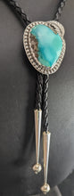 Load image into Gallery viewer, Turquoise Sterling Silver Bolo Tie-48 ct
