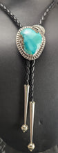 Load image into Gallery viewer, Turquoise Sterling Silver Bolo Tie-48 ct