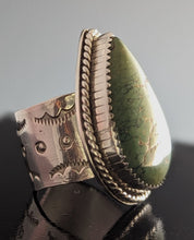 Load image into Gallery viewer, Turquoise 20 ct Sterling Silver Ring-adjustable