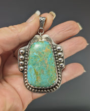 Load image into Gallery viewer, Turquoise Sterling silver Pendant- 60 ct Nevada #8