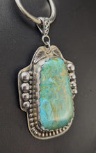 Load image into Gallery viewer, Turquoise Sterling silver Pendant- 60 ct Nevada #8