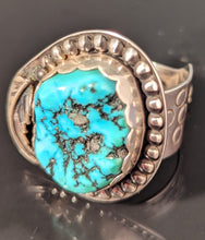 Load image into Gallery viewer, Turquoise Sterling Silver Ring size 9.5
