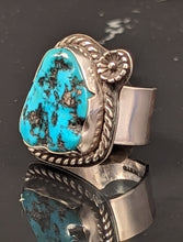 Load image into Gallery viewer, Turquoise Nugget Sterling Silver Ring -Size 6
