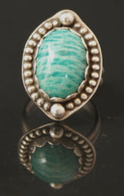 Load image into Gallery viewer, Sterling silver amazonite ring size 7
