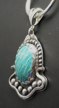 Load image into Gallery viewer, Amazonite Sterling Silver Pendant 30 carats