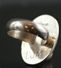 Load image into Gallery viewer, Orange Agate Oval Sterling Silver Ring size 7.5