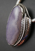 Load image into Gallery viewer, Purple Agate Sterling Silver Pendant
