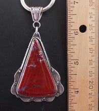 Load image into Gallery viewer, Red Moss Agate Sterling Silver Pendant
