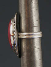 Load image into Gallery viewer, Thulite Sterling Silver Ring- 30 carats- size 7.5