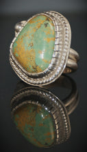 Load image into Gallery viewer, Turquoise- Cripple Creek Sterling Silver  ring Size 6
