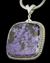 Load image into Gallery viewer, Charoite Sterling Silver Pendant-90 carat