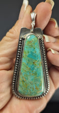 Load image into Gallery viewer, Turquoise Sterling Silver Pendant-51 ct Nevada #9
