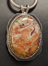 Load image into Gallery viewer, Burnt Orange Agate Sterling Silver Pendant 50 cts
