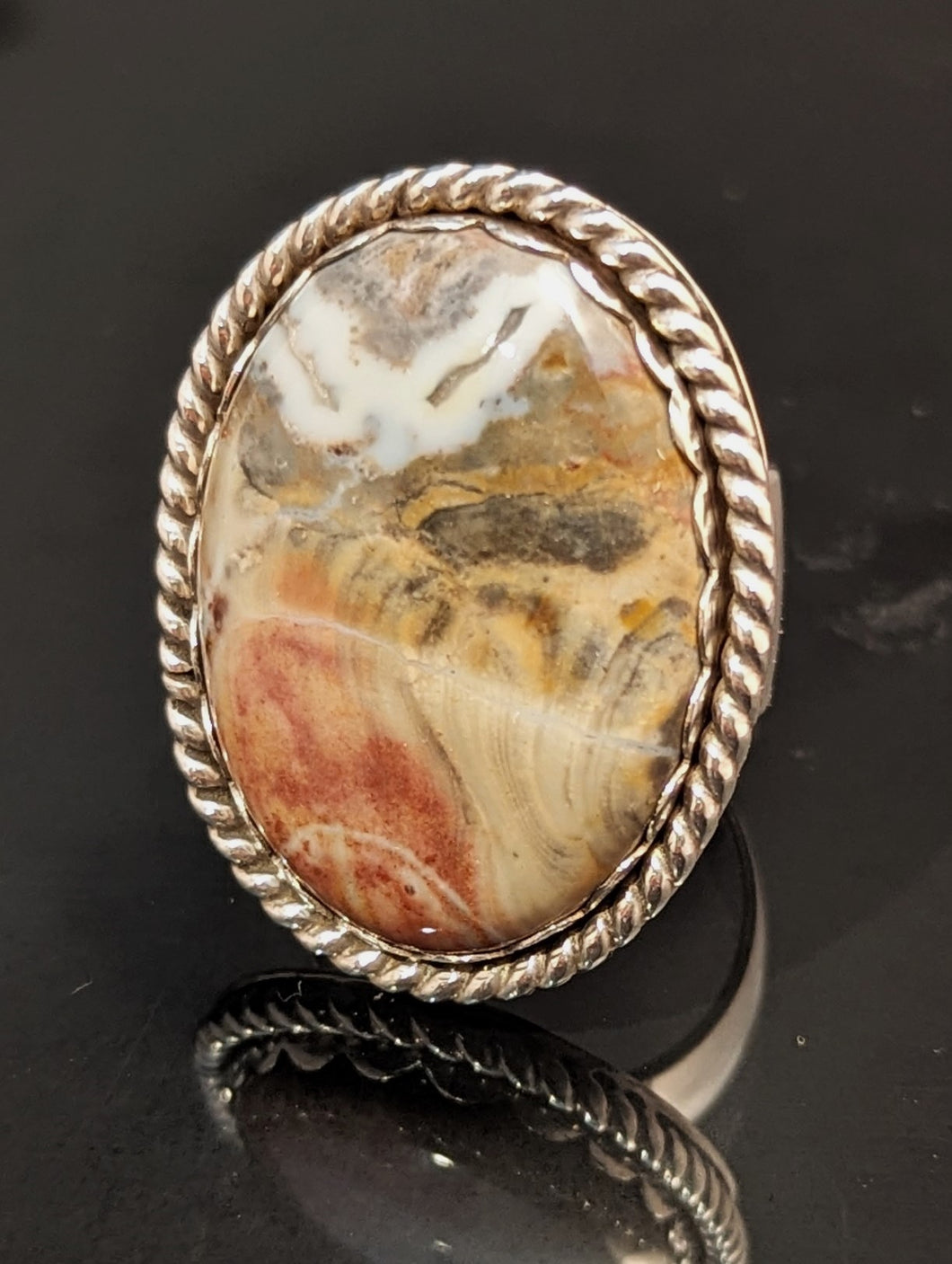 Agate Ring size 8