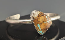 Load image into Gallery viewer, Turquoise- Boulder Turquoise cuff bracelet
