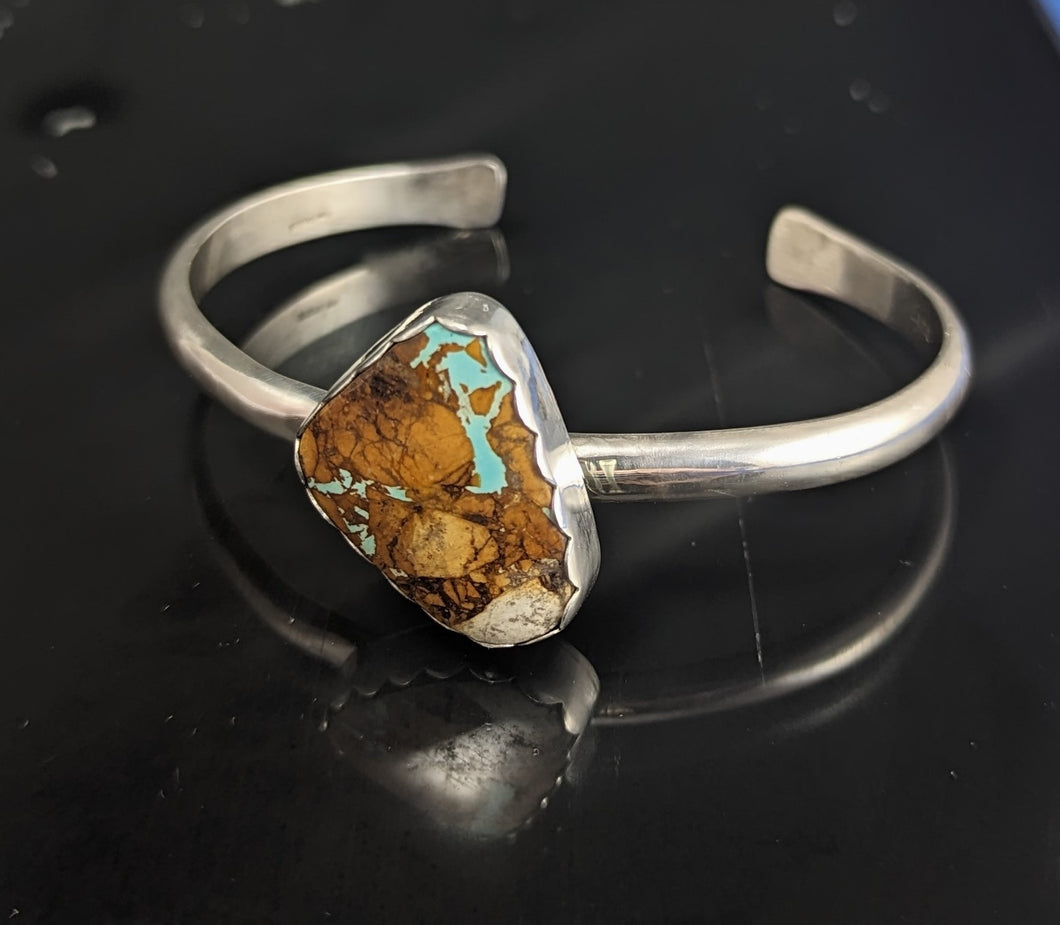 Turquoise- Boulder Turquoise cuff bracelet