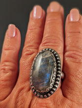 Load image into Gallery viewer, Labradorite Ring size 9.5
