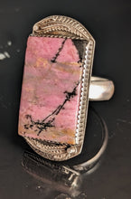 Load image into Gallery viewer, Rhodonite Sterling Silver Ring size 10.5

