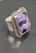 Load image into Gallery viewer, Charoite Sterling Silver Ring Size 9
