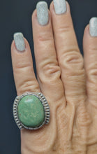 Load image into Gallery viewer, Turquoise Sterling Silver Ring size 7
