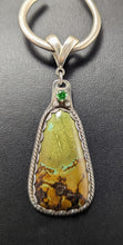 Load image into Gallery viewer, Turquoise Sterling Silver Pendant- 26ct with 4mm Cubic Zirconia
