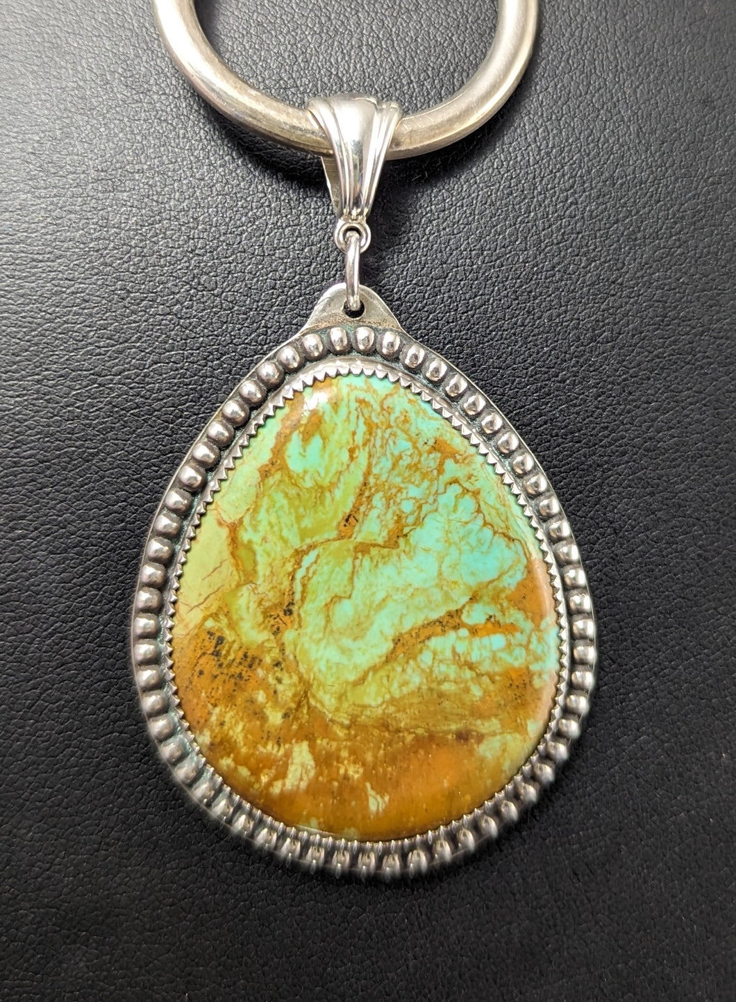 Turquoise Sterling Silver Pendant-35 ct