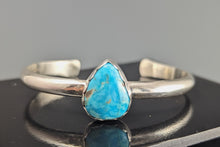 Load image into Gallery viewer, Turquoise Sterling Silver cuff bracelet
