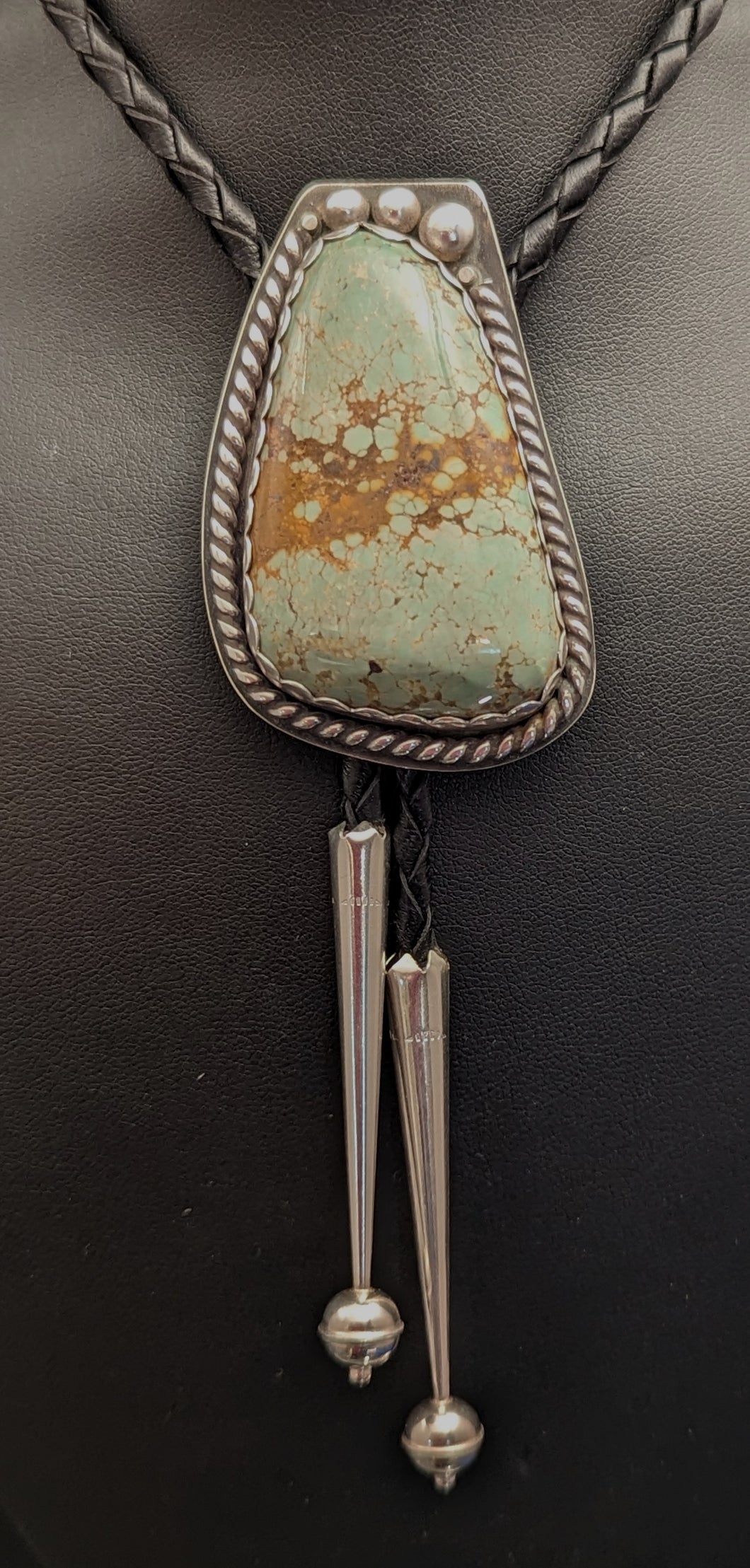Turquoise Sterling Silver Bolo Tie-88 cts