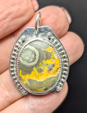 Load image into Gallery viewer, Bumblebee Jasper Sterling Silver Pendant
