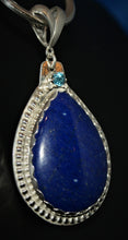 Load image into Gallery viewer, Lapis  Lazuli Sterling Silver Pendant-44 carats
